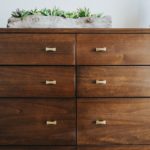 brown wooden 5 layer drawer
