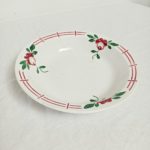 Plat creux Digoin Sarreguemines modèle Castille à décor fleuri