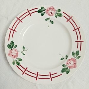 Plat rond Digoin Sarreguemines modèle Castille